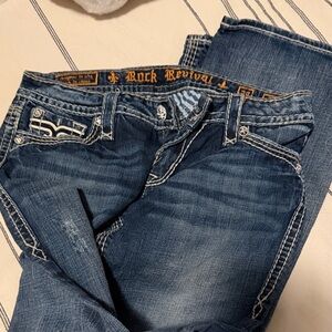 Rock Revival Women's Dark Blue Boot Cut Jeans